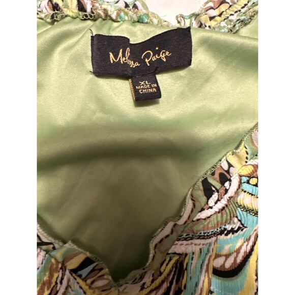 Melissa Paige Midi Dress with Stretch Bodice sz XL - Picture 3 of 4